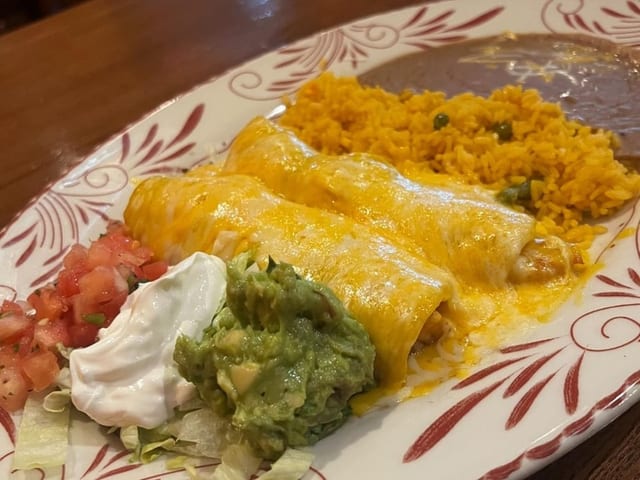 Seafood Enchiladas.