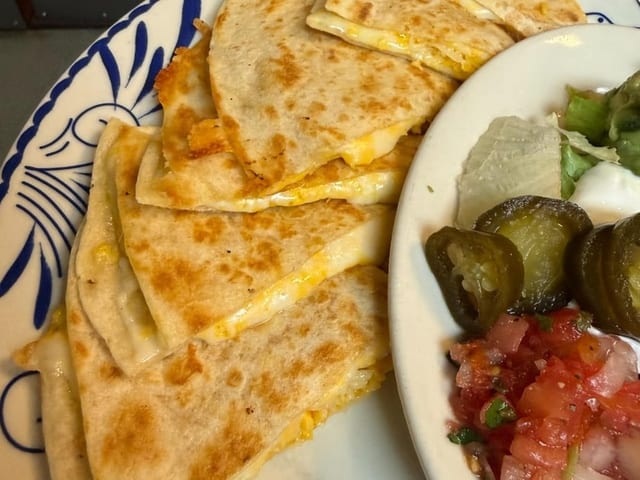 Cheese Quesadilla.