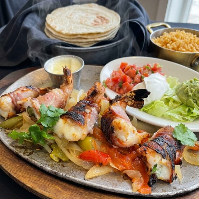 Camarones Brochette Fajita.